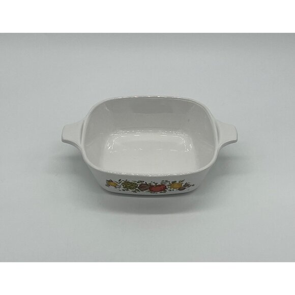 1970s Vintage Corning Ware "Spice of Life" P-41-B Square Casserole "Petite Pan" - Picture 2 of 3